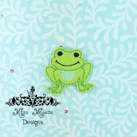Cute Frog  ITH Feltie Digital Embroidery Design
