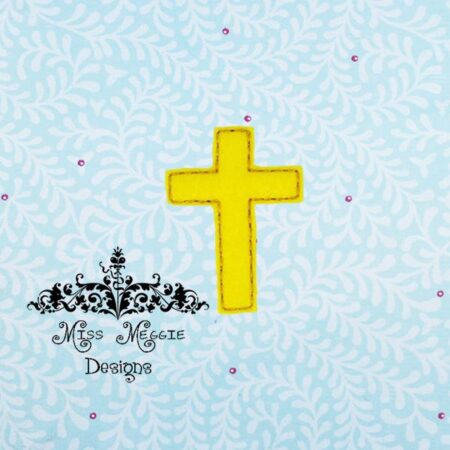 Cross Jesus Religious  ITH Feltie Embroidery Design file