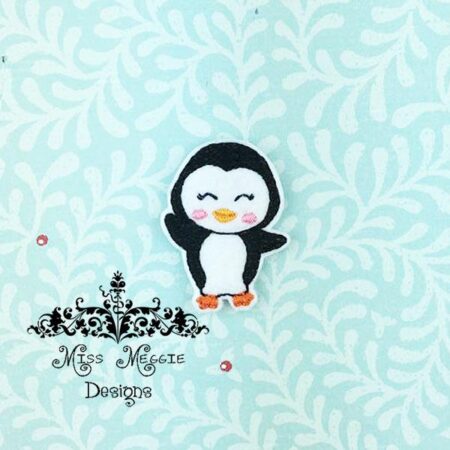 Penguin ITH Feltie Digital Embroidery Design