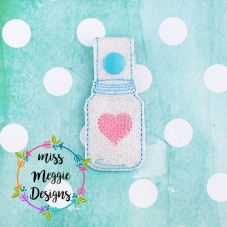 Mason Jar Heart Snaptab ITH Embroidery Design file