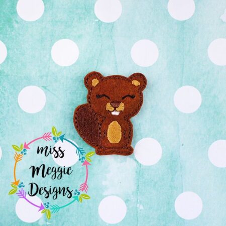 Cute Beaver ITH Embroidery design file