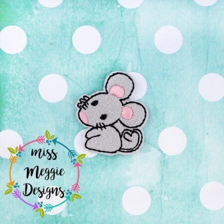 Little Mouse Cute Feltie ITH Embroidery design file