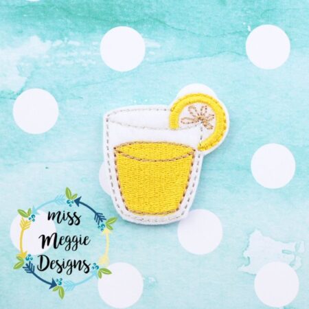 Summer lemonade Cute Feltie ITH Embroidery design file