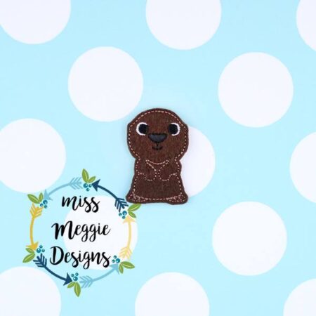 Baby Sea Otter Feltie  ITH Embroidery design file