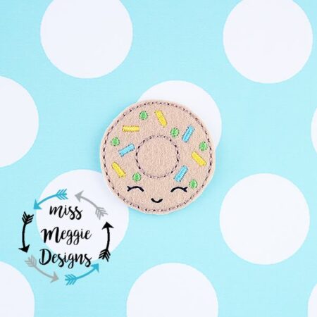 Donut With Sprinkles feltie ITH Embroidery design file