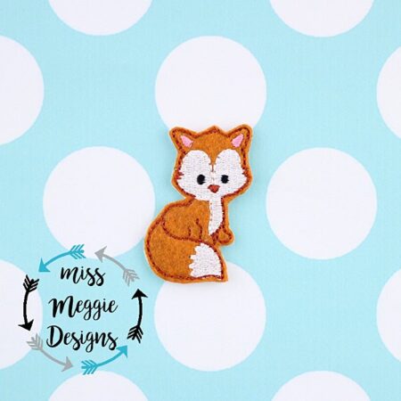 Forest Fox feltie ITH Embroidery design file