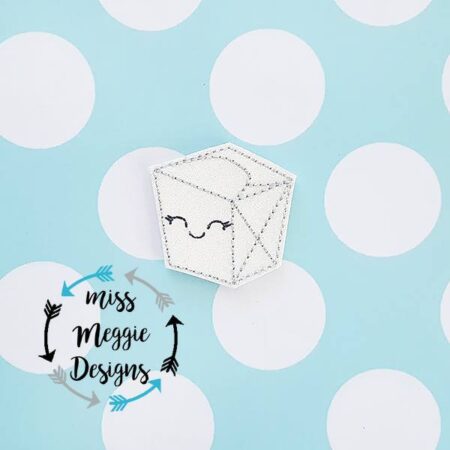 Take-out Box food feltie ITH Embroidery design