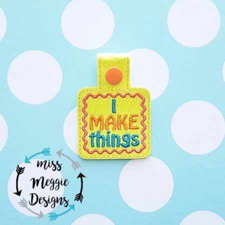 I Make Things Craft snaptab ITH Embroidery