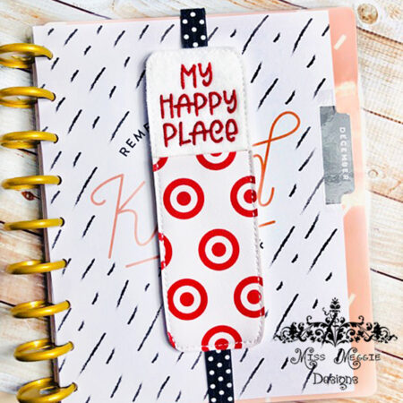My Happy Place Pen Holder ITH Embroidery design file