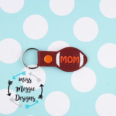 Football Mom snaptab Ith Embroidery design file