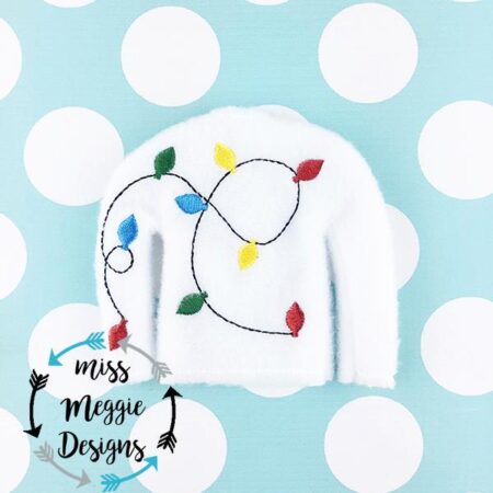 Christmas Bulb Doll Shirt ITH embroidery design file