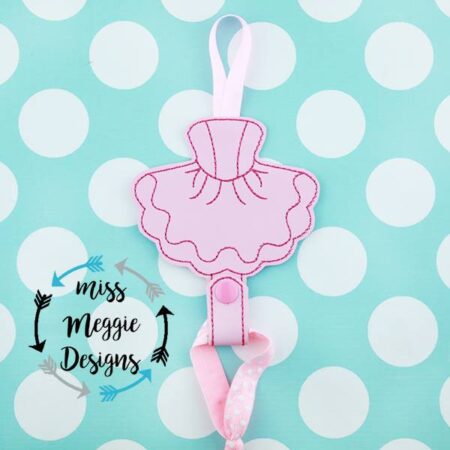 tutu Ballet Dress Foe Holder ITH Embroidery design file