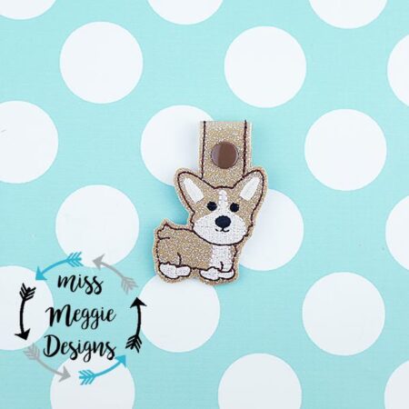 Corgi Dog Puppy snaptab Ith Embroidery design file
