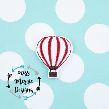 Hot Air Balloon feltie ITH Embroidery design file