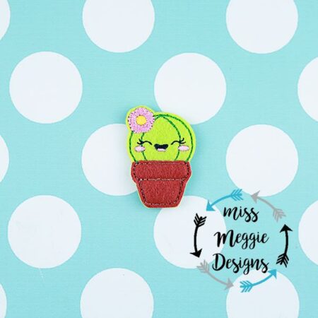 Kawaii Cactus  feltie ITH Embroidery design file