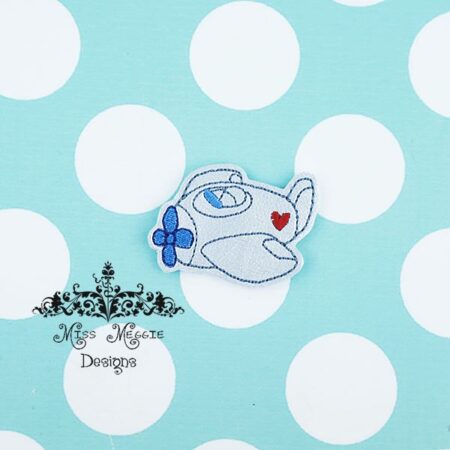 Air Plane feltie ITH Embroidery design file