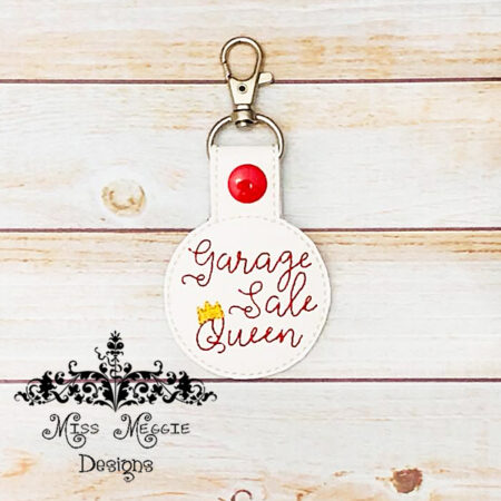 Garage Sale Queen Snaptab ITH Embroidery design file