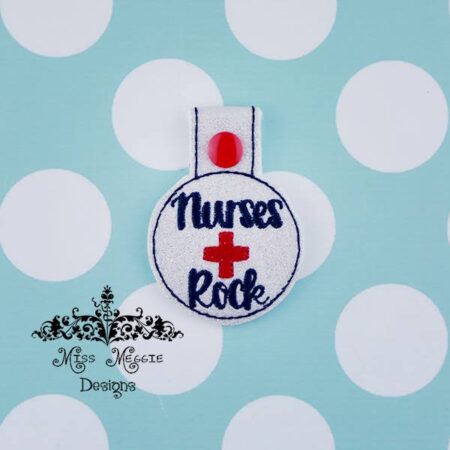 Nurses Rock Medical snaptab ITH Embroidery design file