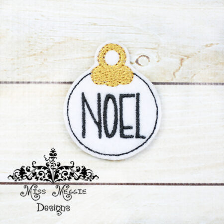 Ornament Noel feltie ITH Embroidery design file