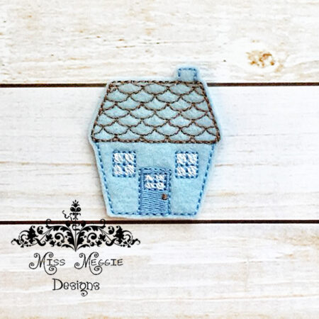 Little House Home 1 Feltie ITH design digital file