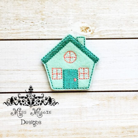 Little House Home 2 Feltie ITH design digital file