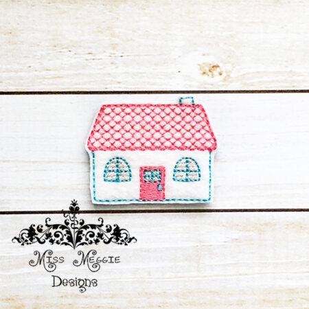 Little House Home 3 Feltie ITH design digital file