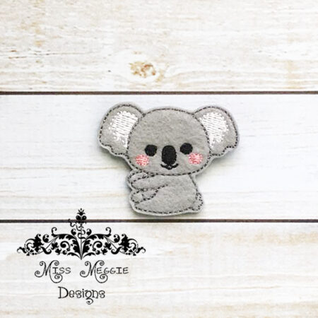 Koala climbing Feltie ITH design digital file