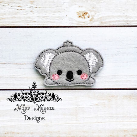 Koala lying Cutie Feltie ITH design digital file