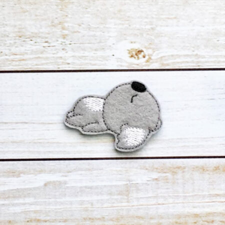Koala Sleeping lying Feltie ITH design digital file