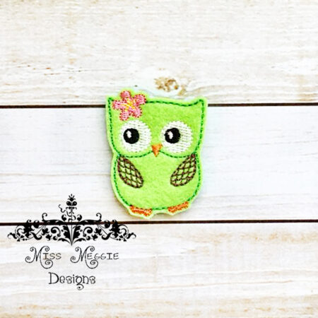 fancy Summer Owl Feltie ITH design digital file
