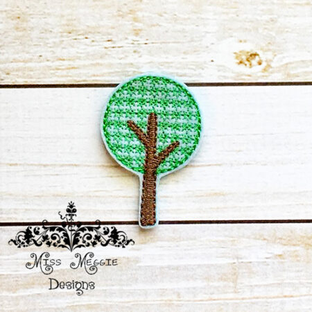 Round tree Feltie ITH design digital file
