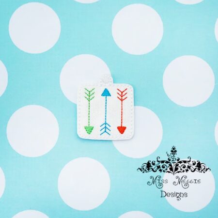 3 Arrows Feltie Charm ITH Embroidery design file