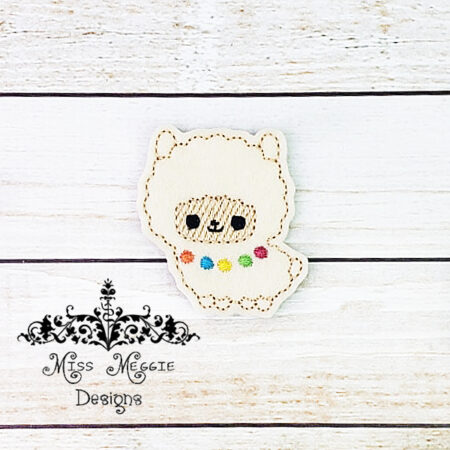 Cute Llama feltie ITH Embroidery design file
