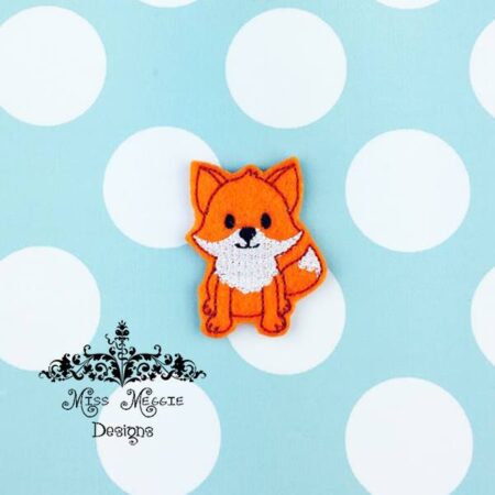 Forest Fox woodland feltie ITh Embroidery design file