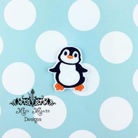 penguin Winter feltie ITh Embroidery design file