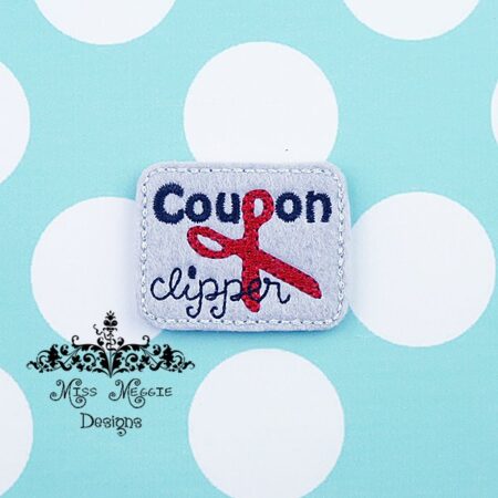 Coupon Clipper feltie ITH Embroidery design file