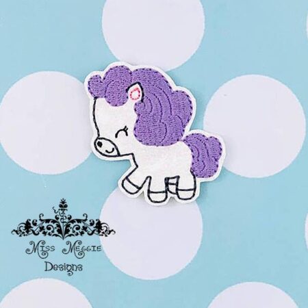Pretty Pony Horse feltie ITH Embroidery design file