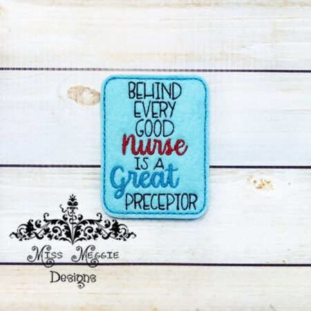 Nurse Preceptor feltie ITH Embroidery design file