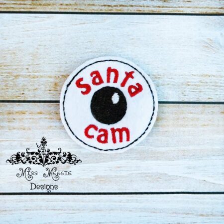 Snata Cam Camera feltie ITH Embroidery design file