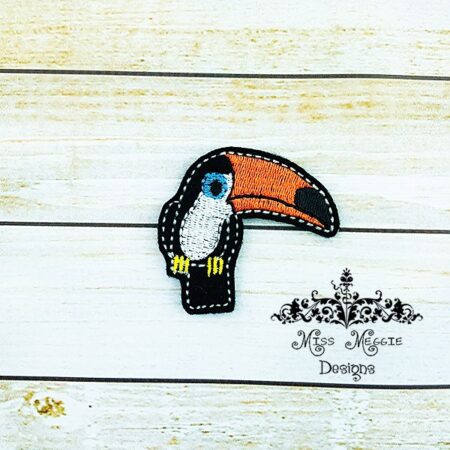 Toucan Bird feltie ITH Embroidery design file