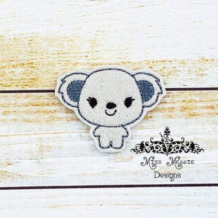 Koala Bear Cutie feltie ITH Embroidery design file