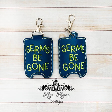 Hand Sanitizer Holder BBW Germs be gone ITH Embroidery design