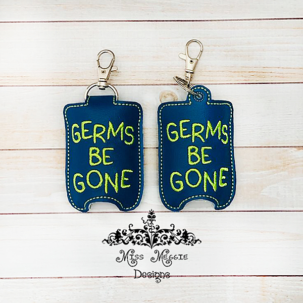 Hand Sanitizer Holder BBW Germs be gone ITH Embroidery design | Miss ...