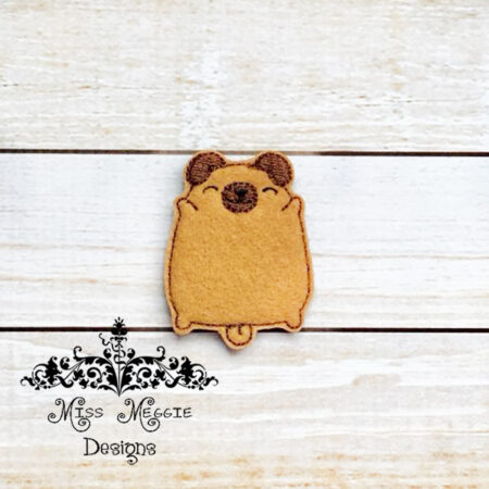 Fat Pug Dog 1 Happy puppy Feltie ITH design digital file