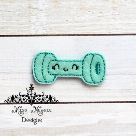 Weight Workout Feltie ITH design digital file