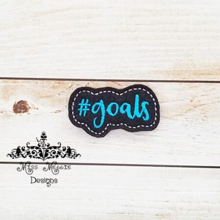 # goals planner feltie ITH Embroidery design file