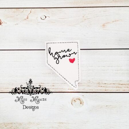 Nevada Home Grown feltie ITH Embroidery design file