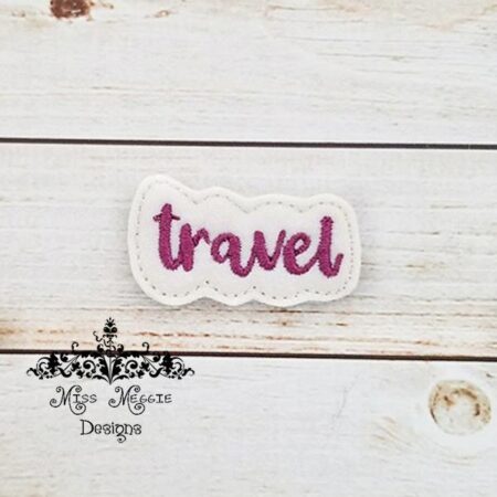 Travel Planner feltie ITH Embroidery design file