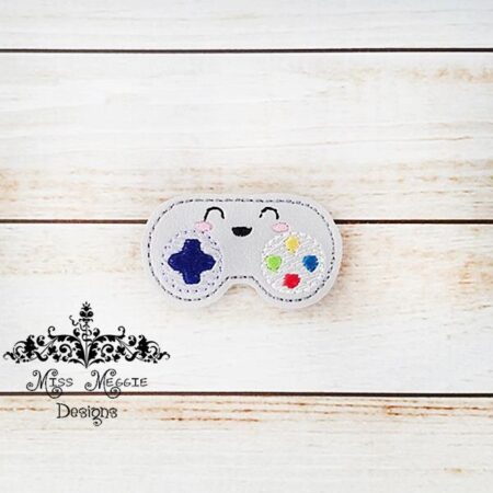 Video Game controller feltie design ITH embroidery design file