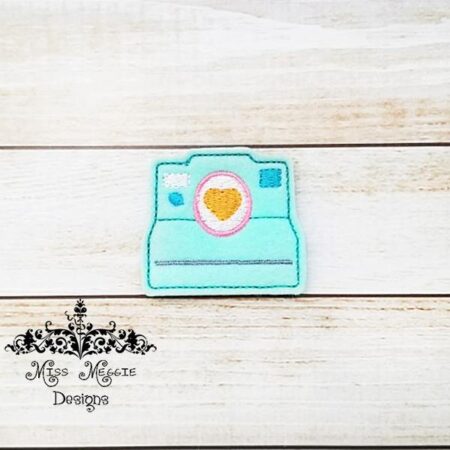 Instant Camera feltie design ITH embroidery design file